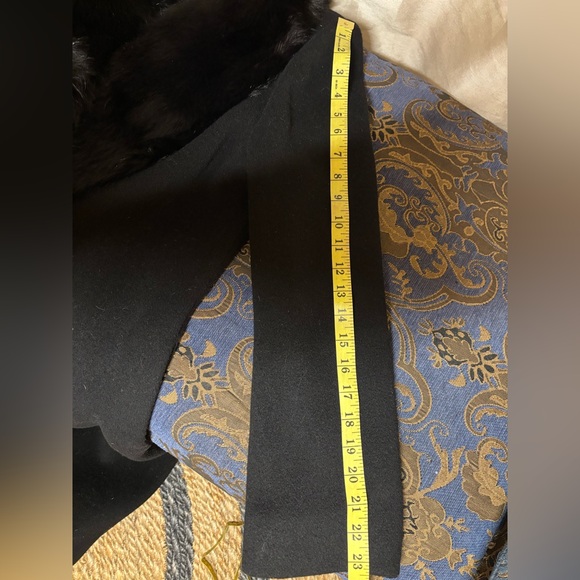 Harve Bernard long wool coat, large fox fur collar - Sz 12 Great Condition - Picture 7 of 12